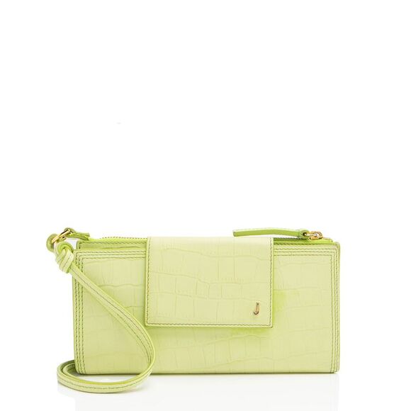 Jacquemus Croc Embossed Leather Le Pichoto Wallet on Strap - Picture 1 of 16